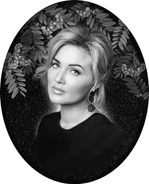 Фон для овальных портретов №50