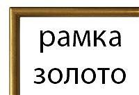 Прямоугольная рамка №1 (золотистая)