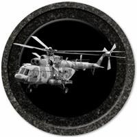 Декор на памятник Эмблема "Вертолёт" ДК037