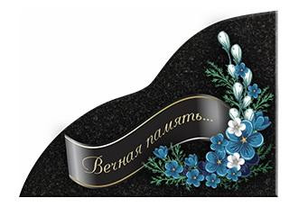 Декор на памятник "Цветы" РТ004